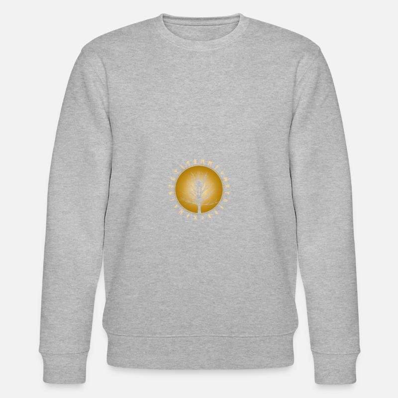 Yggdrasil knot tree Lebensbaum Walhalla - Stanley/Stella CHANGER Unisex Organic Sweatshirt - heather grey