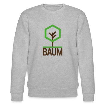 Baum - Stanley/Stella Unisex Bio-Sweatshirt CHANGER  - Grau meliert - Vorne - Nik (191cm) & Marisol (170cm)