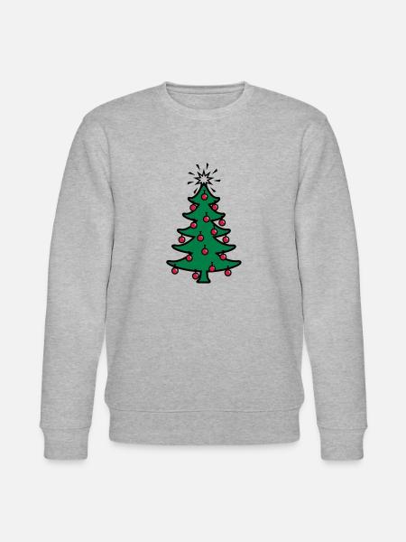 Weihnachtsbaum / xmas tree (3c) - Stanley/Stella CHANGER Unisex Organic Sweatshirt - heather grey
