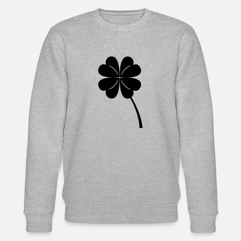 fourleaf_clover - Stanley/Stella Unisex Bio-Sweatshirt CHANGER  - Grau meliert