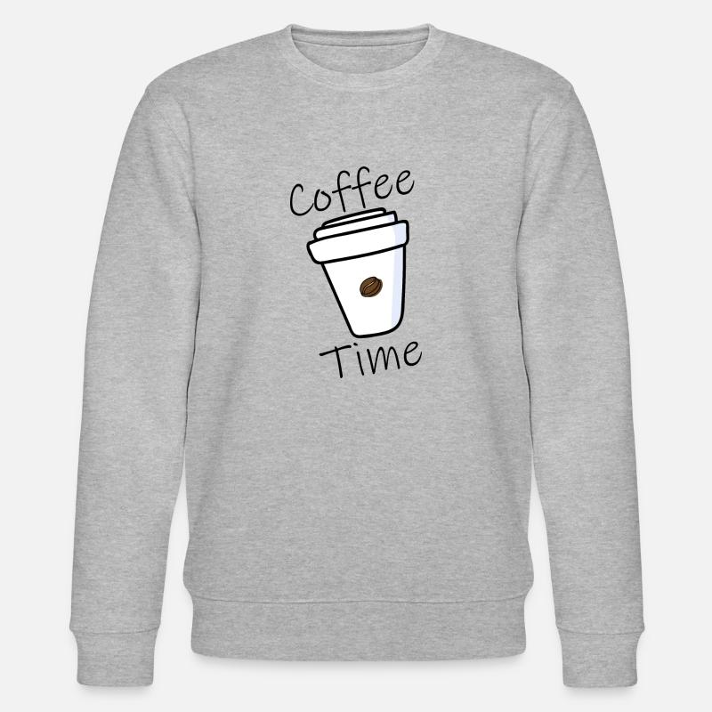 Coffee Time - Stanley/Stella Unisex Bio-Sweatshirt CHANGER  - Grau meliert