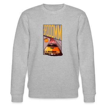 Route 666 - Stanley/Stella CHANGER Unisex Organic Sweatshirt - heather grey - Front - Nik (191cm) & Marisol (170cm)