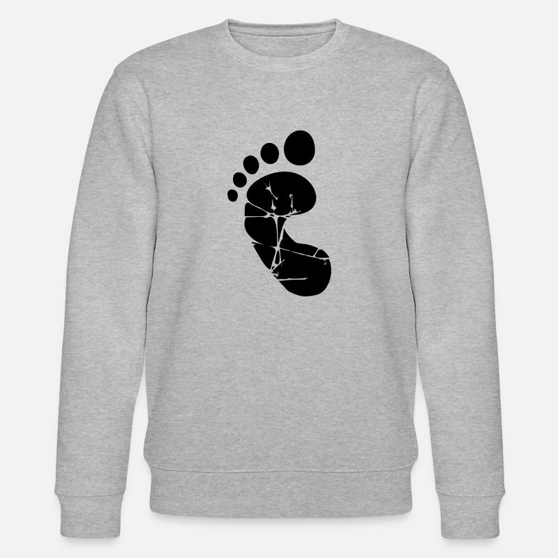 Petit pied de bébé - Sweat bio CHANGER Stanley/Stella Unisexe - gris chiné