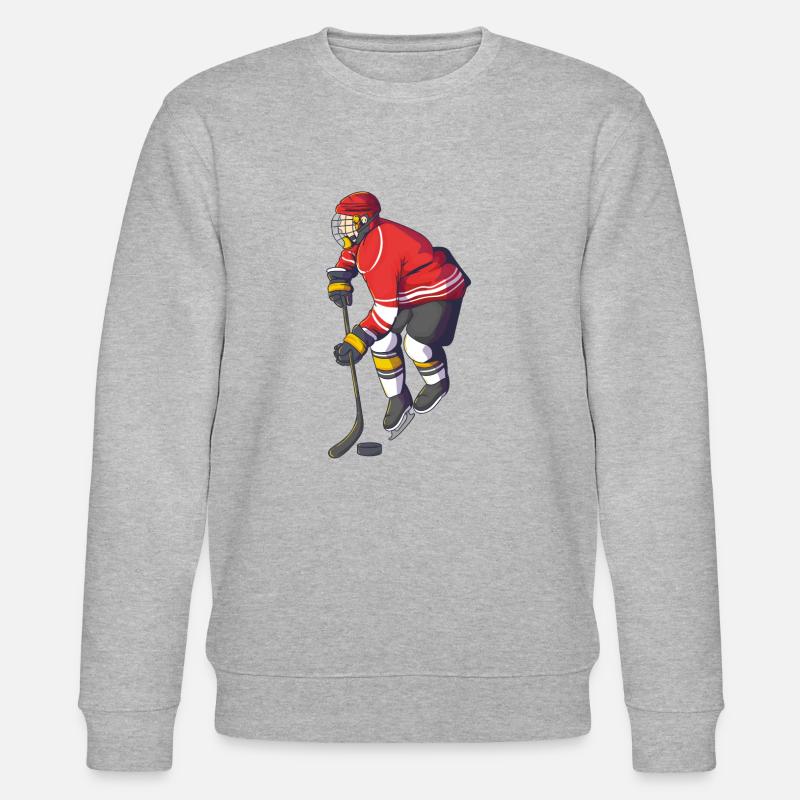 Eishockey Spieler - Stanley/Stella Unisex Bio-Sweatshirt CHANGER - Grau meliert