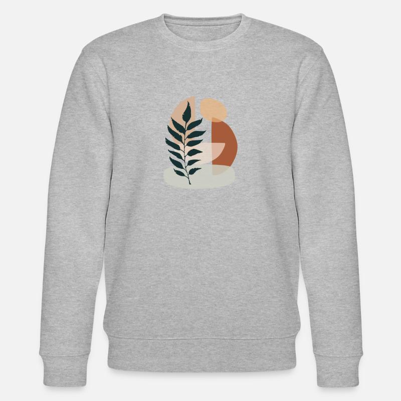 Minimalistic Boho Style - Stanley/Stella CHANGER Unisex Organic Sweatshirt - heather grey