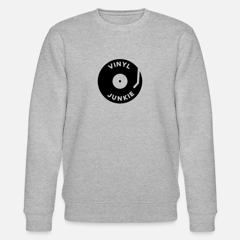 Vinyl Junkie - Stanley/Stella Unisex Bio-Sweatshirt CHANGER  - Grau meliert