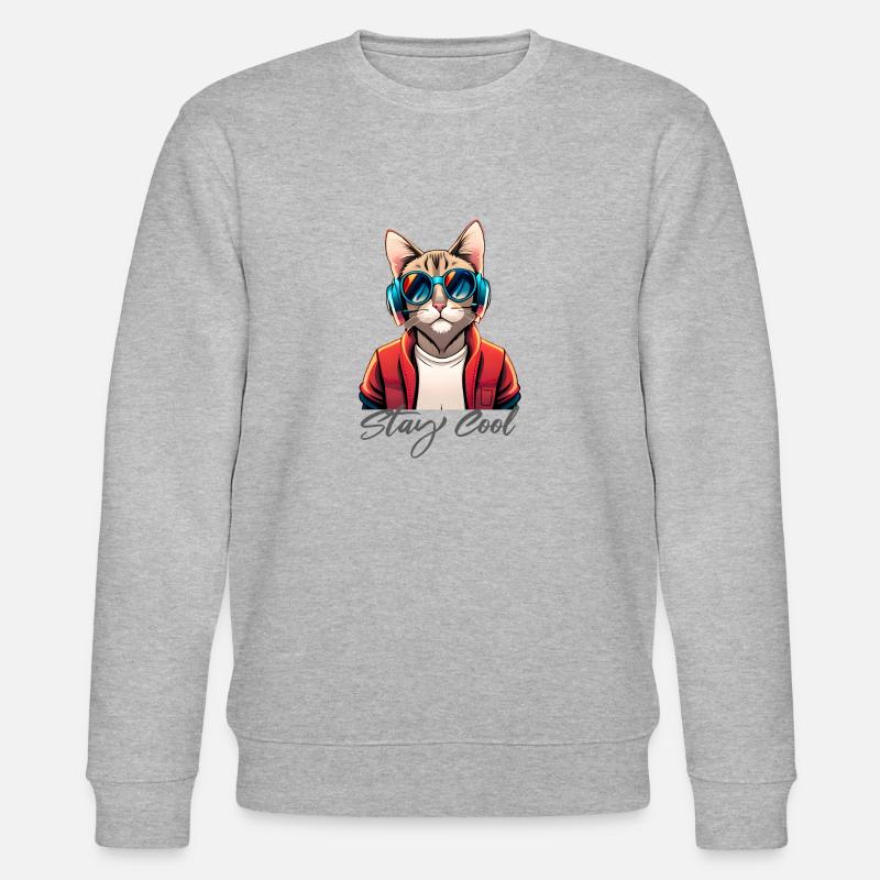 stay cool - Stanley/Stella Unisex Bio-Sweatshirt CHANGER  - Grau meliert
