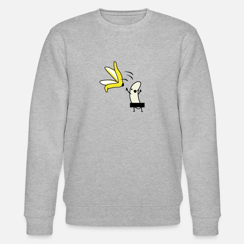 Banana pulls blank - Stanley/Stella CHANGER Unisex Organic Sweatshirt - heather grey