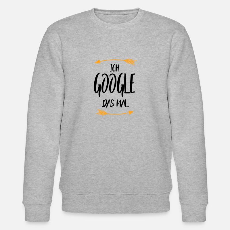 Sprüche Ich google das mal - Stanley/Stella Unisex Bio-Sweatshirt CHANGER  - Grau meliert