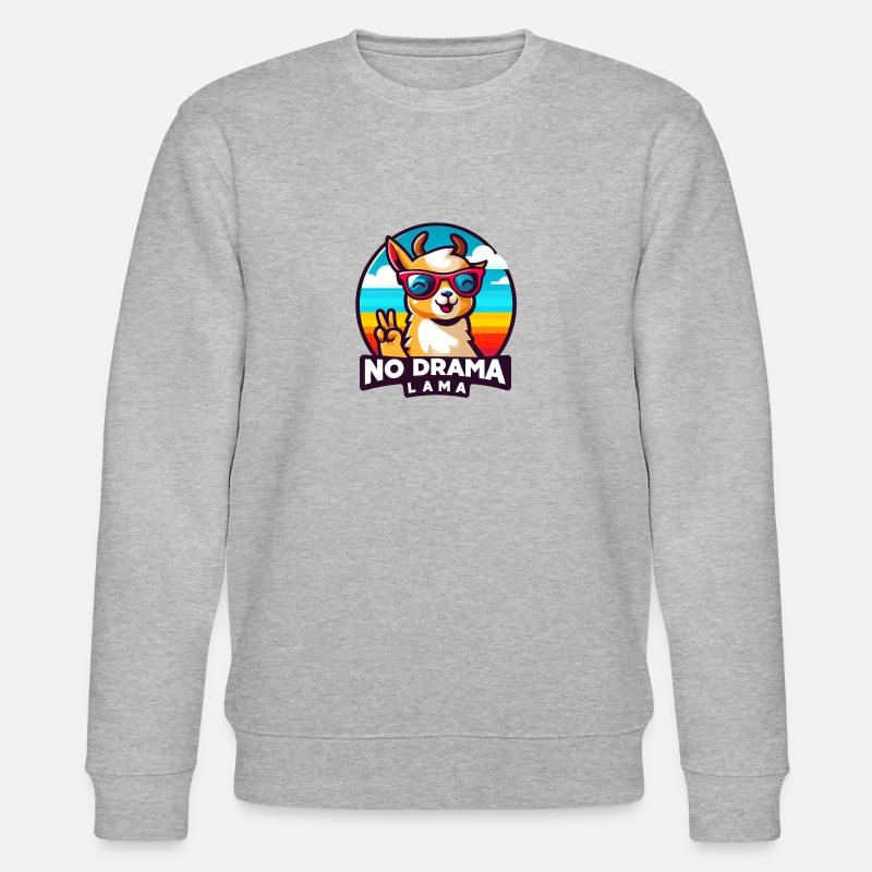 Pas de drame Lama - Sweat bio CHANGER Stanley/Stella Unisexe - gris chiné
