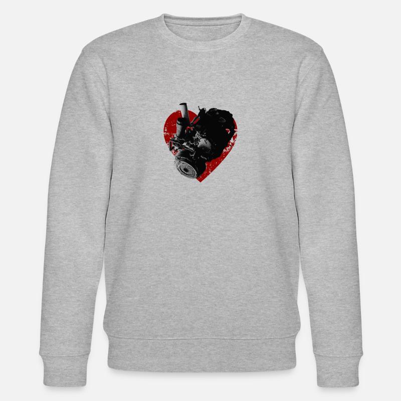 MotorHerz - Stanley/Stella Unisex Bio-Sweatshirt CHANGER - Grau meliert