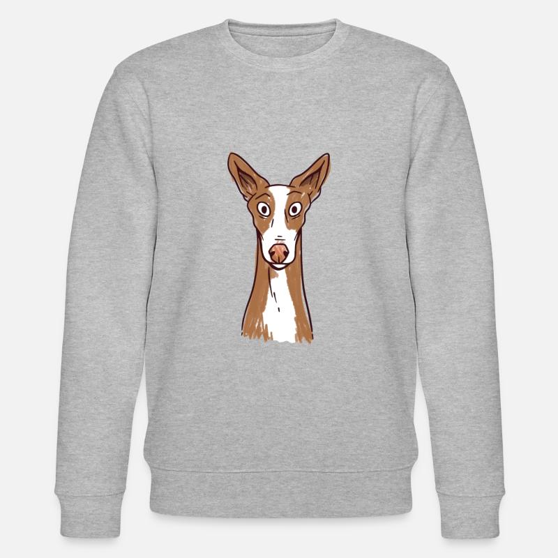 Podenco Pies Cool Podenco Ibicenco - Ekologiczna bluza unisex Stanley/Stella CHANGER  - szary melanż