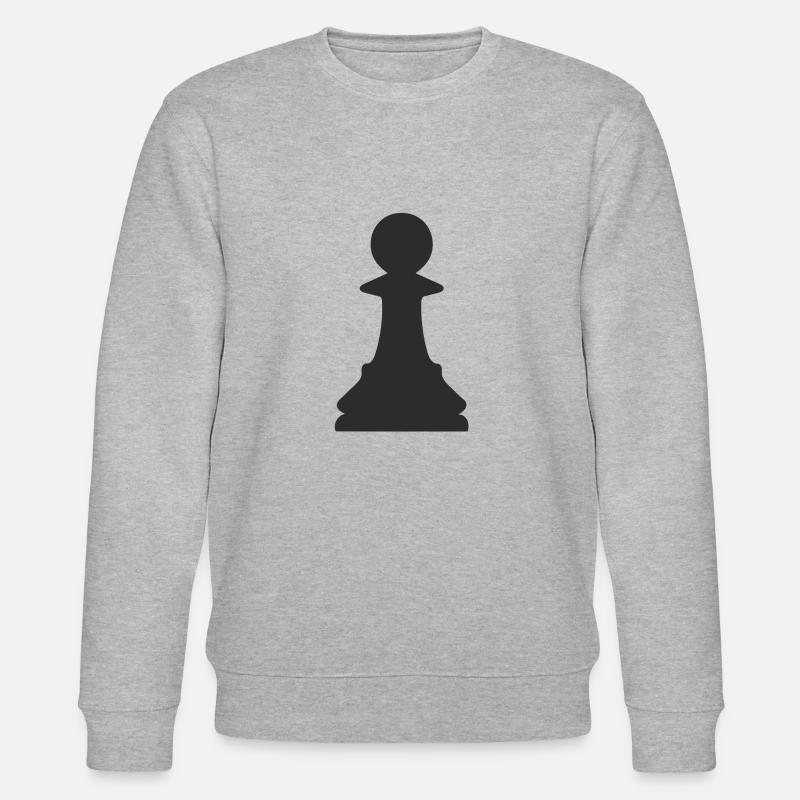 Schach-Chip - Stanley/Stella Unisex Bio-Sweatshirt CHANGER  - Grau meliert