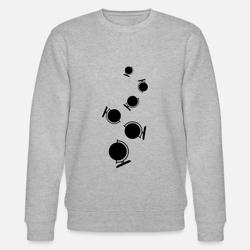 Icône de globe - Sweat bio CHANGER Stanley/Stella Unisexe - gris chiné