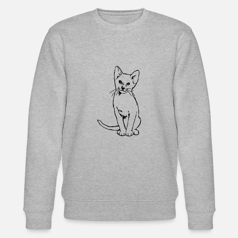Siamkatze - Stanley/Stella Unisex Bio-Sweatshirt CHANGER  - Grau meliert