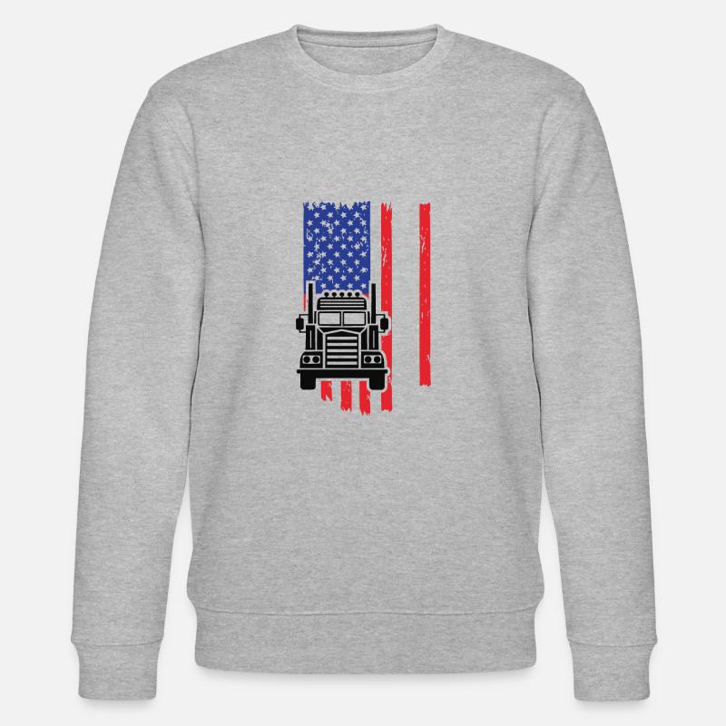 Camion USA - Sweat bio CHANGER Stanley/Stella Unisexe - gris chiné