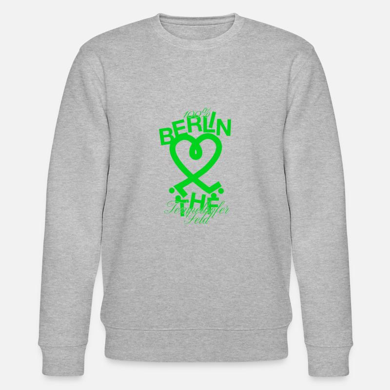 Tempelhofer Feld skater - Stanley/Stella Unisex Bio-Sweatshirt CHANGER  - Grau meliert