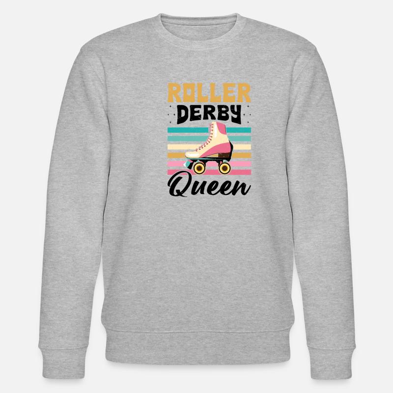 Funny Roller Skate Saying - Stanley/Stella CHANGER Unisex Organic Sweatshirt - heather grey