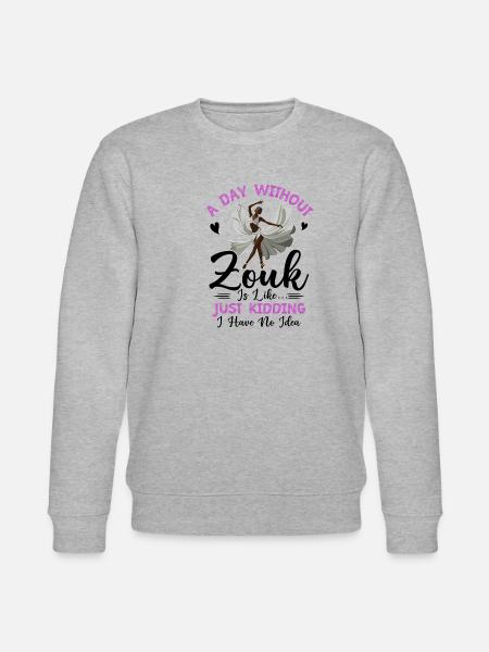 Funny Zouk Dancer Saying - Stanley/Stella CHANGER Unisex Organic Sweatshirt - heather grey