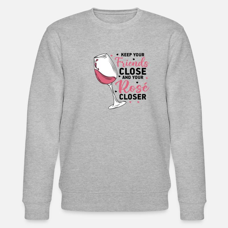 Wein Rosé - Stanley/Stella Unisex Bio-Sweatshirt CHANGER  - Grau meliert