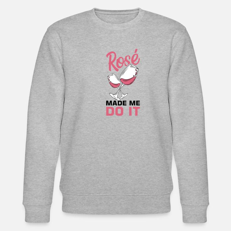 Wine Rosé - Stanley/Stella CHANGER Unisex Organic Sweatshirt - heather grey