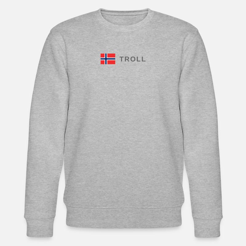 Troll - Stanley/Stella Unisex Bio-Sweatshirt CHANGER  - Grau meliert