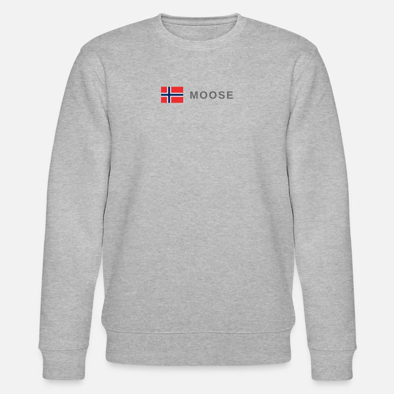 Elch Norwegen - Stanley/Stella Unisex Bio-Sweatshirt CHANGER  - Grau meliert
