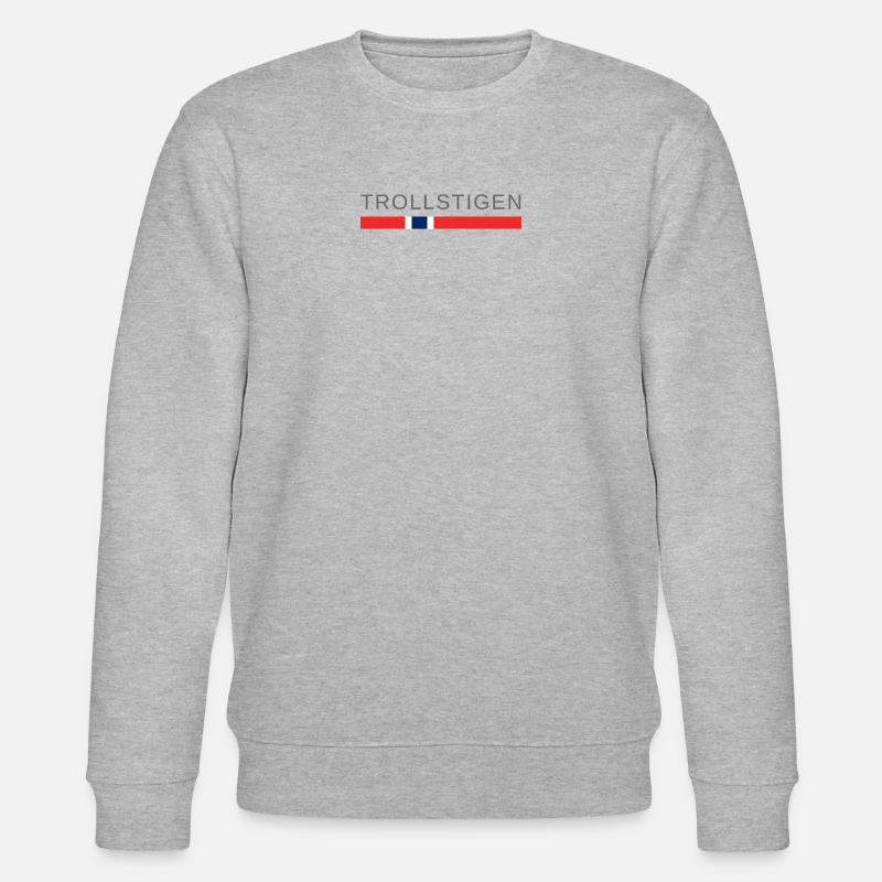 Trollstigen Norwegen - Stanley/Stella Unisex Bio-Sweatshirt CHANGER  - Grau meliert