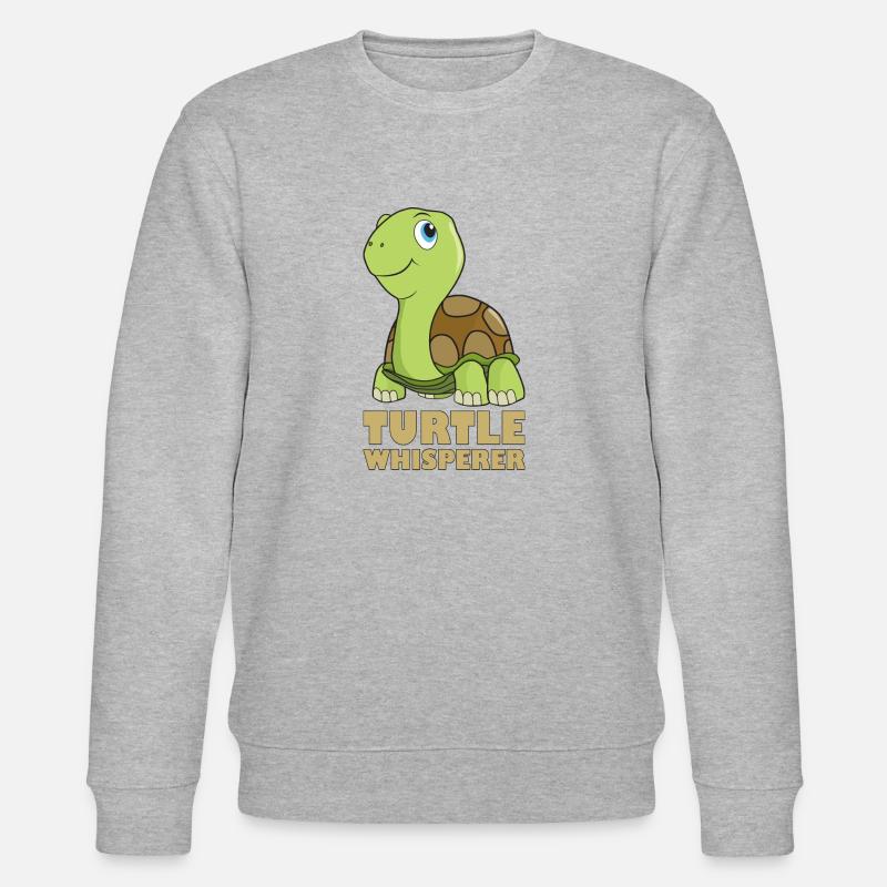 Schildkröten Flüsterer - Stanley/Stella Unisex Bio-Sweatshirt CHANGER  - Grau meliert