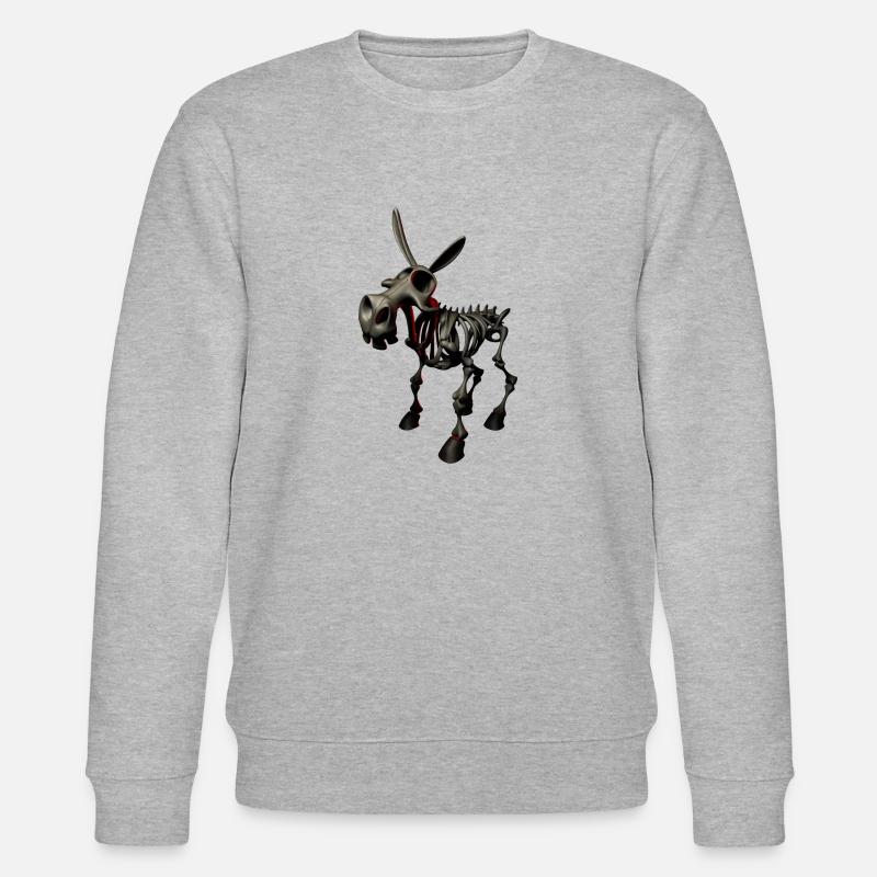 Dens âne - âne de l'enfer - Sweat bio CHANGER Stanley/Stella Unisexe - gris chiné