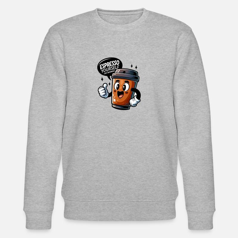 Espresso yourself - Stanley/Stella Unisex Bio-Sweatshirt CHANGER  - Grau meliert