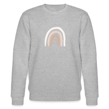 Boho Rainbow #BohoKollektion - Stanley/Stella CHANGER Unisex Organic Sweatshirt - heather grey - Front - Nik (191cm) & Marisol (170cm)