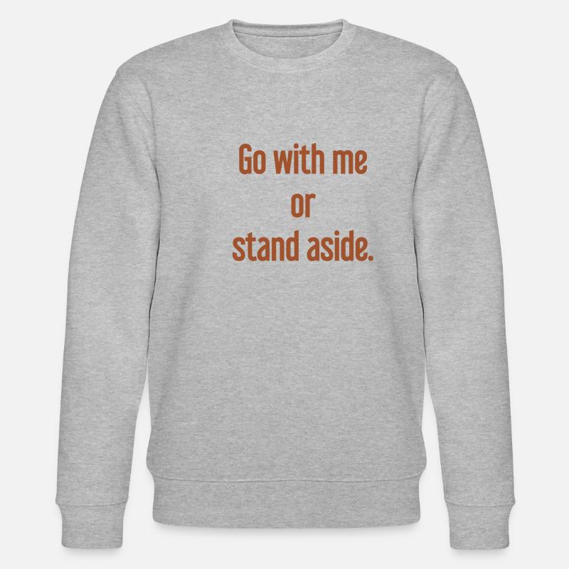 Geh mit oder beiseite - Stanley/Stella Unisex Bio-Sweatshirt CHANGER  - Grau meliert