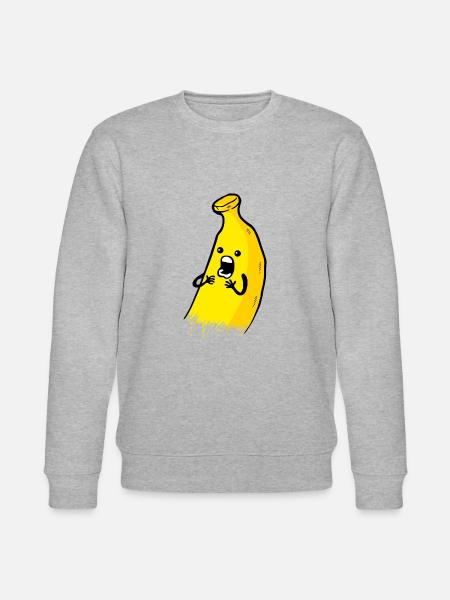 Flippige banane - Stanley/Stella Unisex Bio-Sweatshirt CHANGER  - Grau meliert