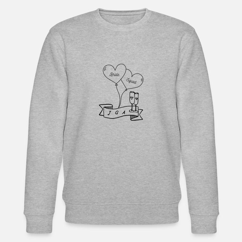 Bride Squad - Stanley/Stella Unisex Bio-Sweatshirt CHANGER  - Grau meliert