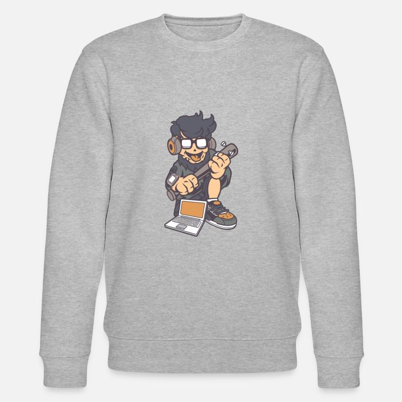 Jugendlicher Technik - Stanley/Stella Unisex Bio-Sweatshirt CHANGER  - Grau meliert