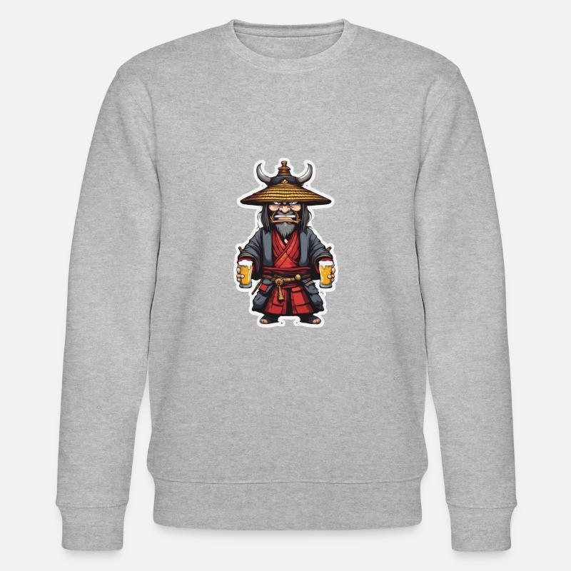 Samurai / Japanisch / Harakiri / Katana / Mann - Stanley/Stella Unisex Bio-Sweatshirt CHANGER - Grau meliert