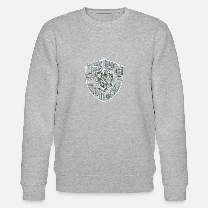 Digitales Shield-Protokoll - Stanley/Stella Unisex Bio-Sweatshirt CHANGER  - Grau meliert