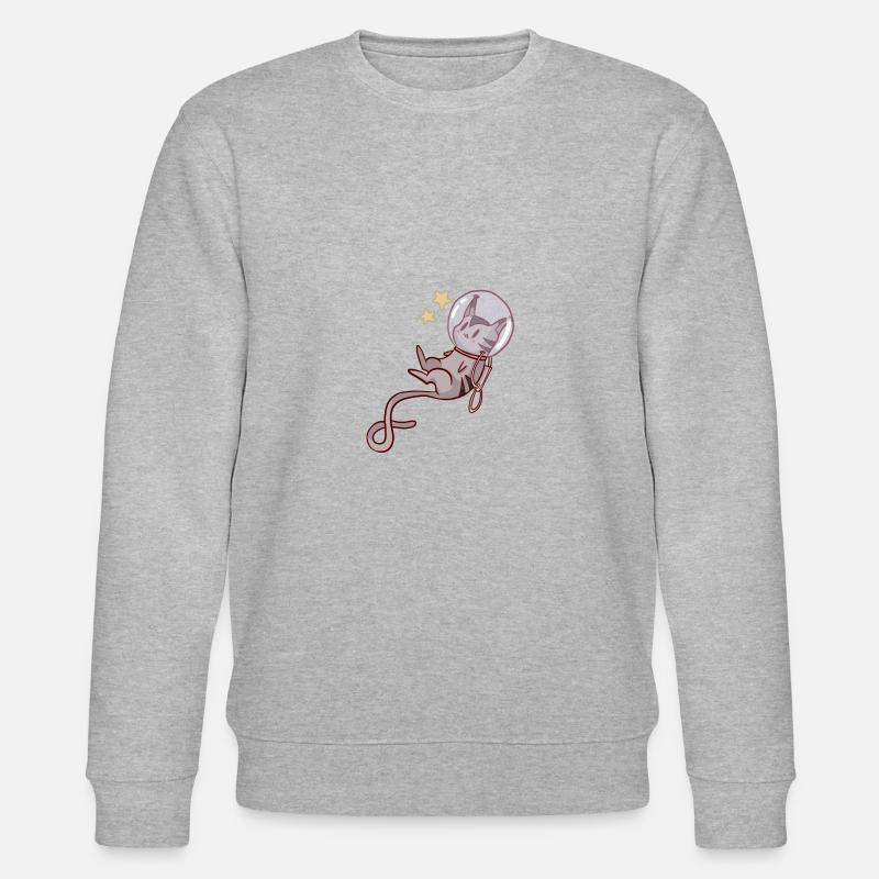 chat de l'espace - Sweat bio CHANGER Stanley/Stella Unisexe - gris chiné