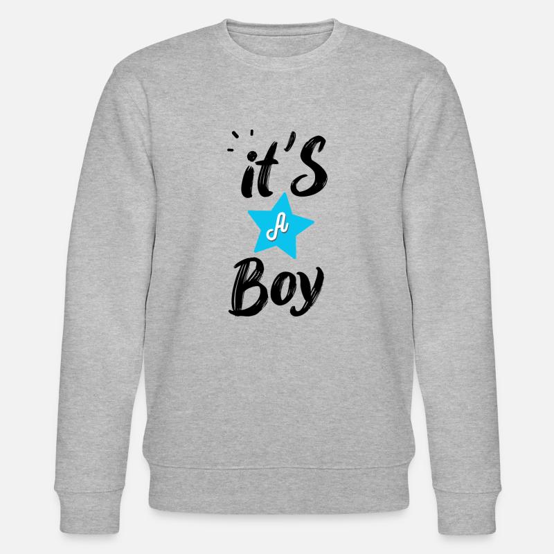It s a boy - Sweat bio CHANGER Stanley/Stella Unisexe - gris chiné