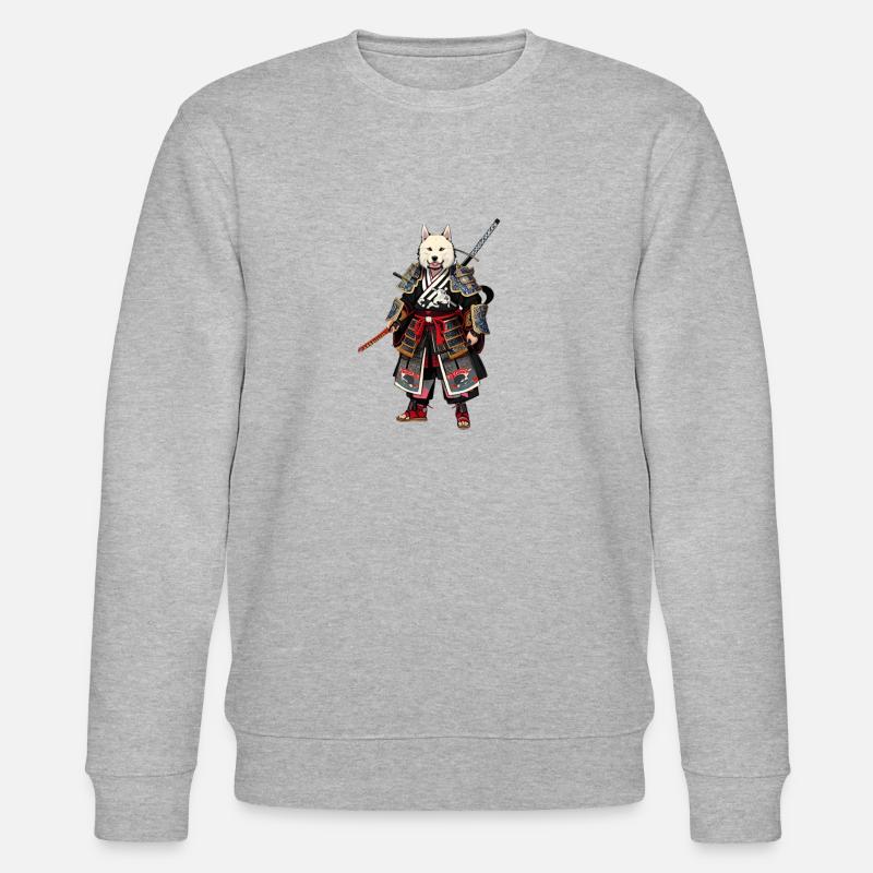 Samurai-Wolf - Stanley/Stella Unisex Bio-Sweatshirt CHANGER  - Grau meliert