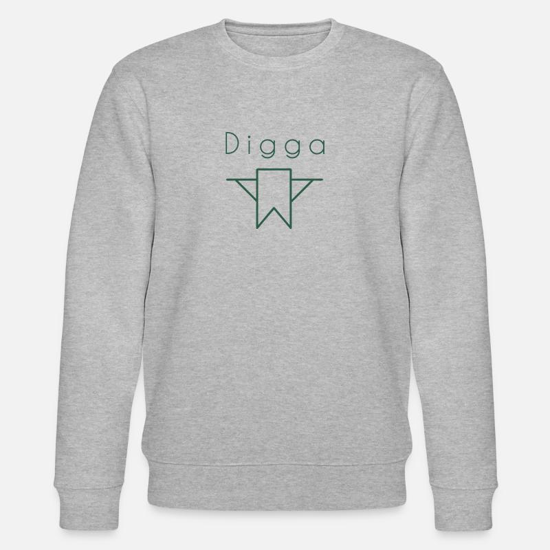 HEY Digga - Stanley/Stella Unisex Bio-Sweatshirt CHANGER  - Grau meliert