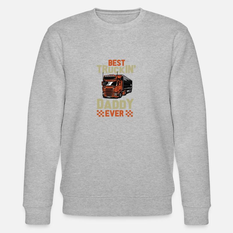 Lastwagenfahrer Spruch & Trucker - Stanley/Stella Unisex Bio-Sweatshirt CHANGER  - Grau meliert