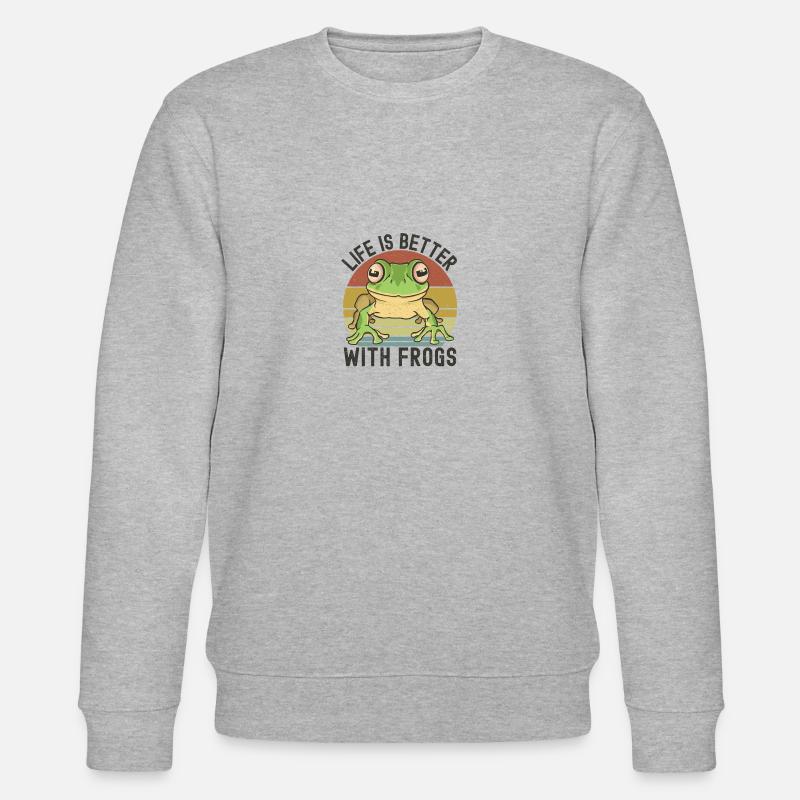 Frosch - Stanley/Stella Unisex Bio-Sweatshirt CHANGER  - Grau meliert