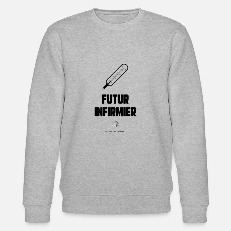 Futur infirmier - Sweat bio CHANGER Stanley/Stella Unisexe - gris chiné