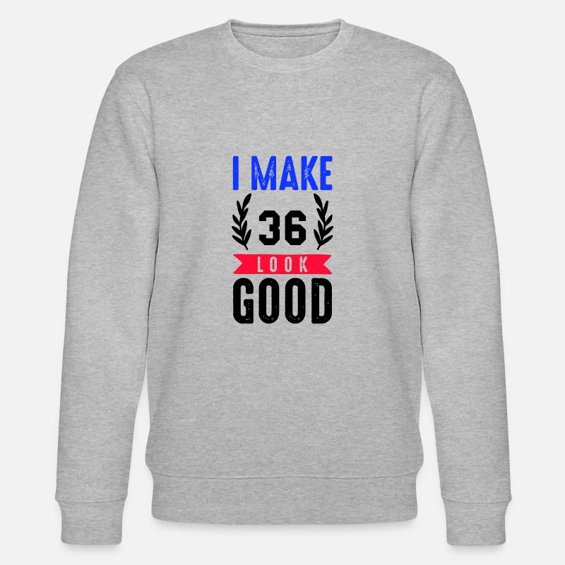 look good 36 - Stanley/Stella Unisex Bio-Sweatshirt CHANGER  - Grau meliert