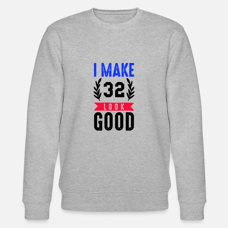 look good 32 - Stanley/Stella Unisex Bio-Sweatshirt CHANGER  - Grau meliert