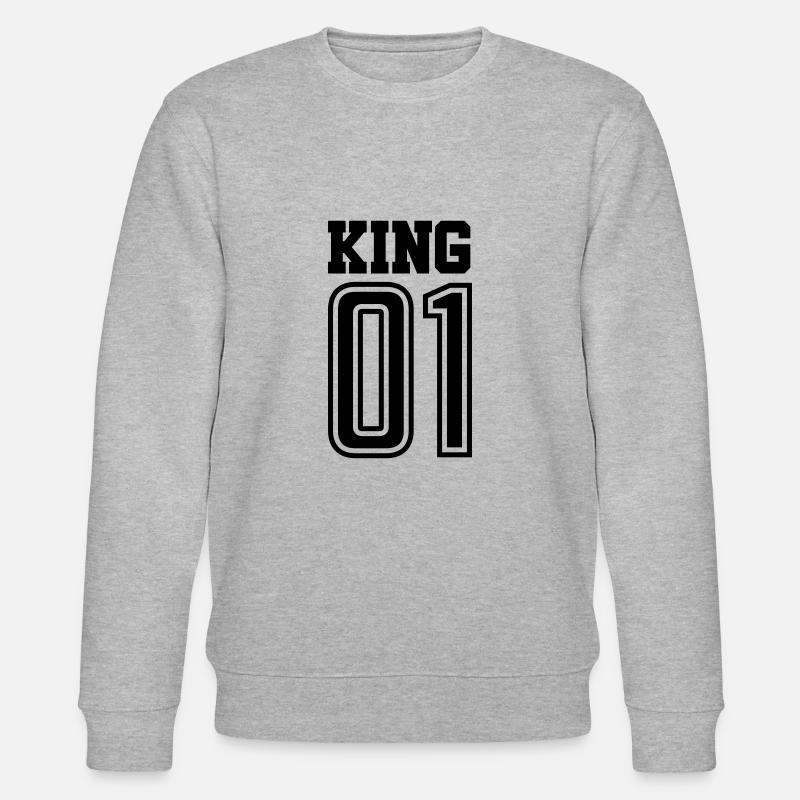 king 01 - Stanley/Stella Unisex Bio-Sweatshirt CHANGER  - Grau meliert