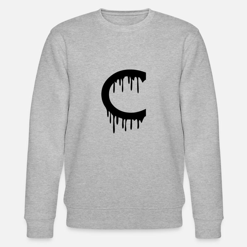 Buchstabe C - Stanley/Stella Unisex Bio-Sweatshirt CHANGER  - Grau meliert