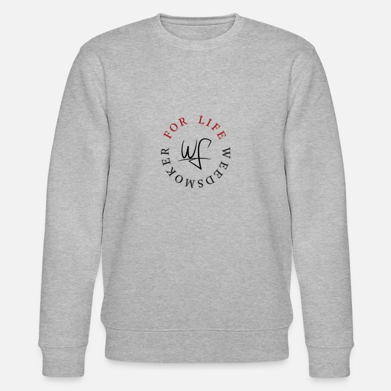 Weedsmoker For-Life - Stanley/Stella Unisex Bio-Sweatshirt CHANGER - Grau meliert
